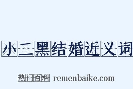 小二黑结婚近义词是什么意思的图片